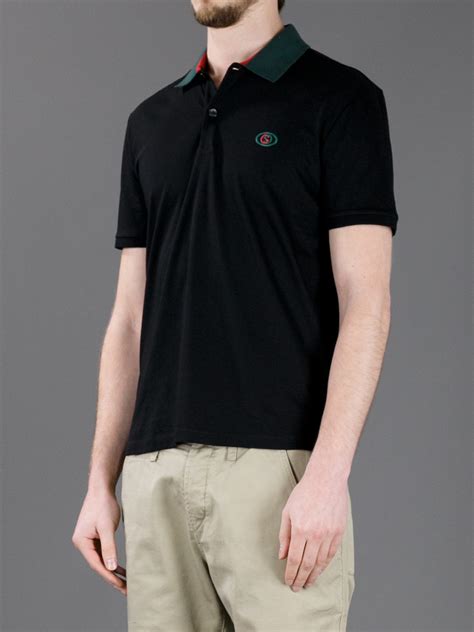 black gucci polo small mens|gucci monogram polo.